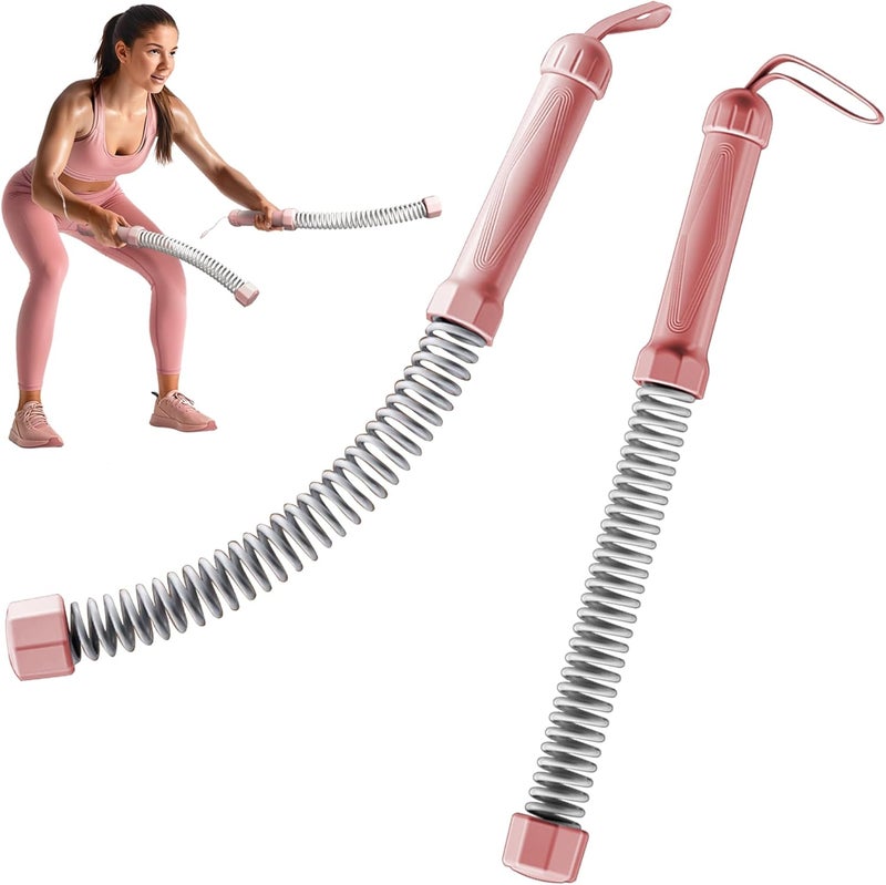 yespikko 2PCS Weighted Ropeless Battle Ropes, 3.5 lbs in total, Heavy Duty Workout Rope for Home Gym with Training Poster, Portable Workout Rope for Strength Training, HIIT, Cardio, Non-Slip Grip, Fitness Equipment for Men & Women - Image 1